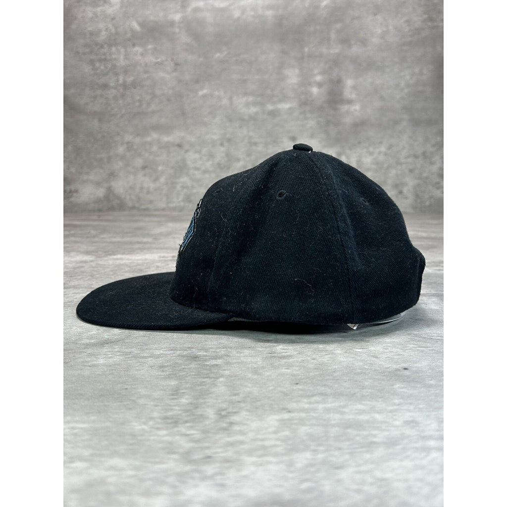 Vintage 90s Driven Not By His Nails By His Love Jesus Snapback Hat OSFA Black