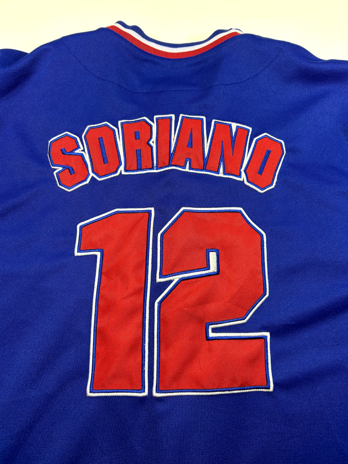 Vintage Alfonzo Soriano #12 Chicago Cubs MLB Stitched Baseball Jersey Size XL