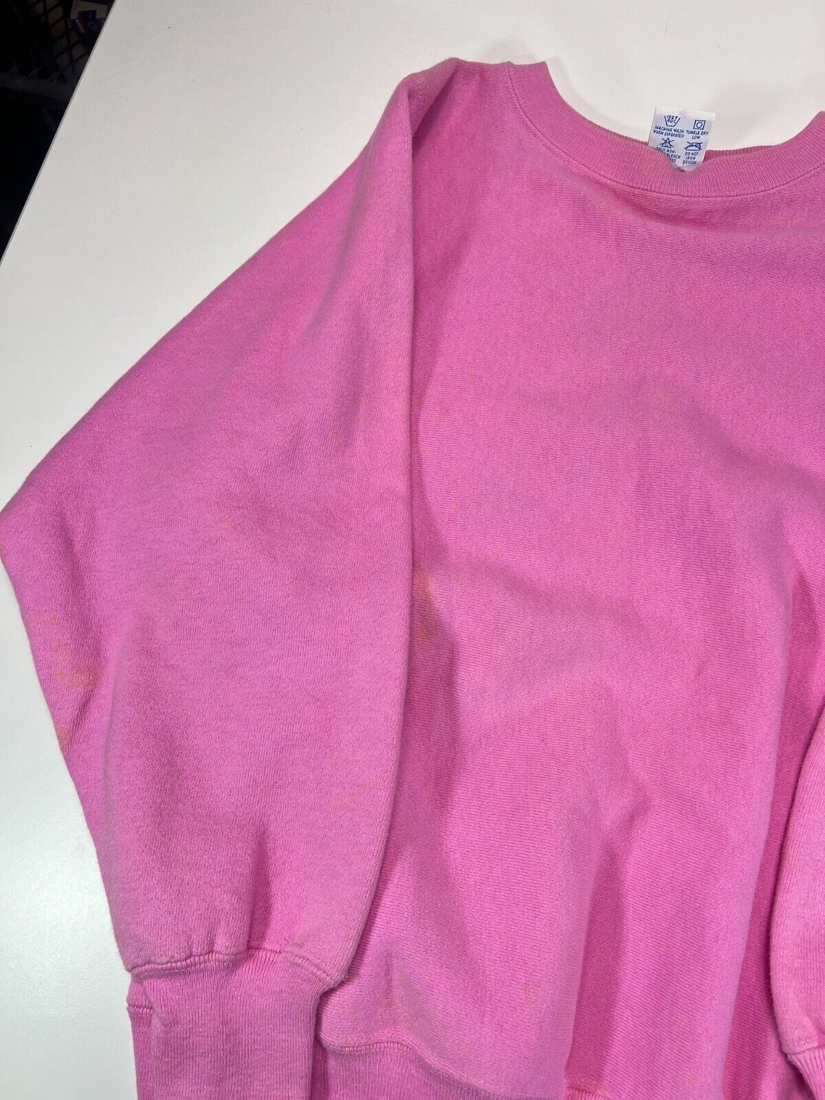 Vintage 90s Champion Reverse Weave Blank Sweatshirt Size Small Pink Made In USA