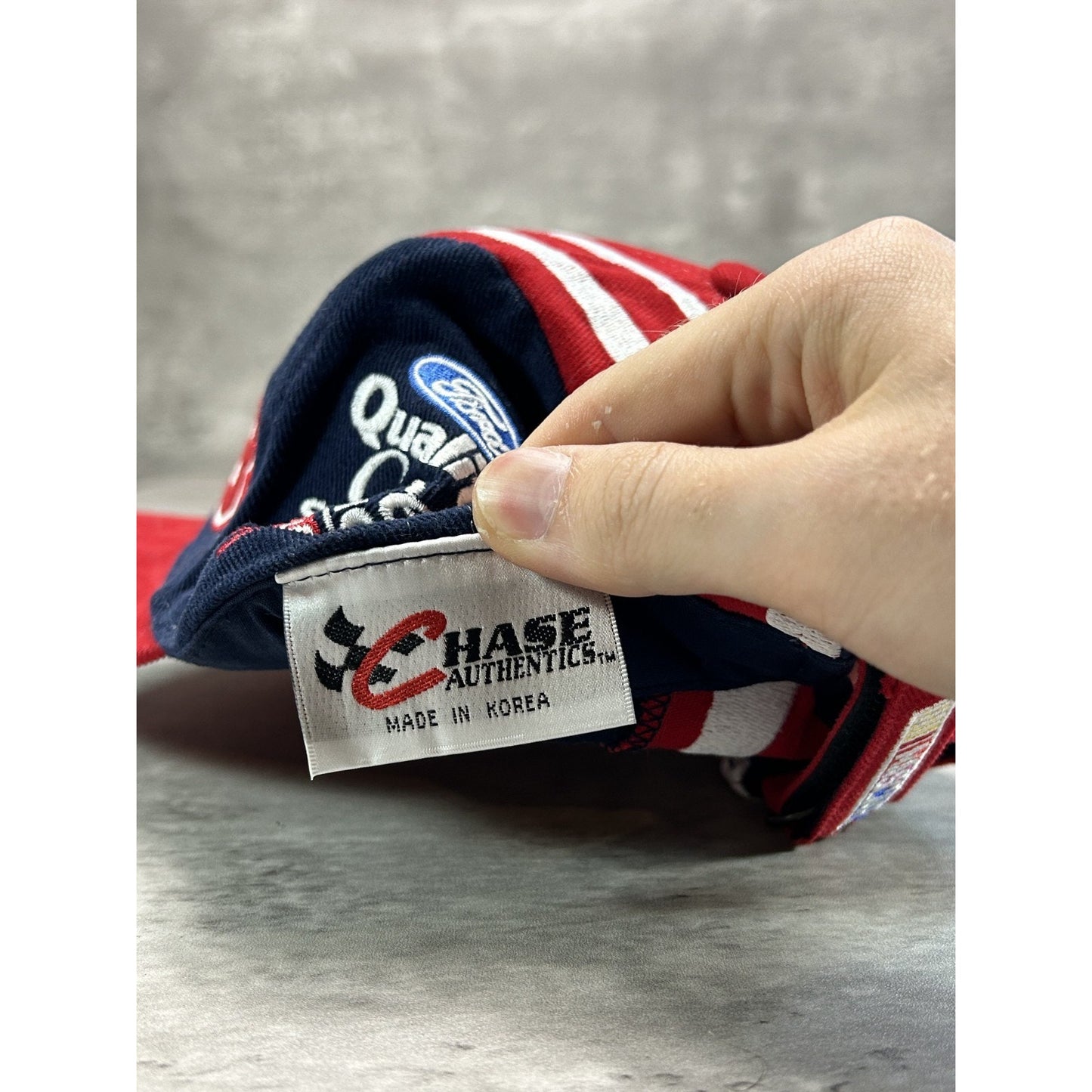 Vintage Dale Jarrett #88 Nascar Embroidered Logo Spellout Strapback Hat OSFA
