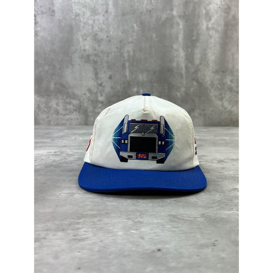 Vintage 90s Freight Truck Embroidered Two Tone Snapback Hat OSFA