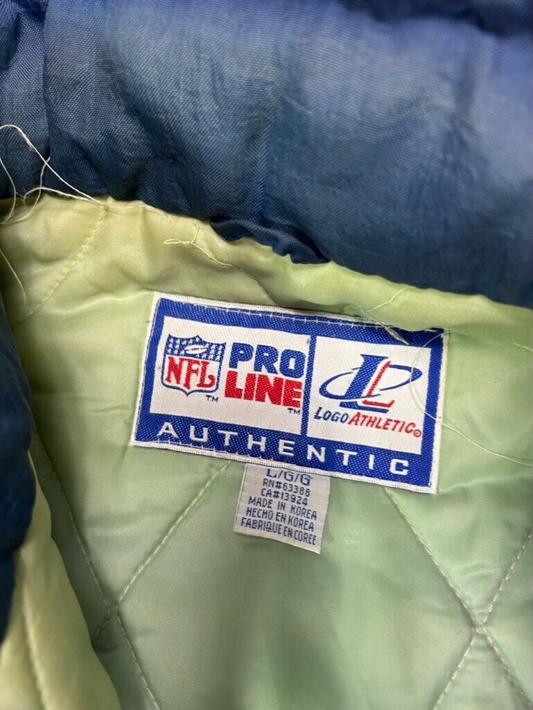 Vintage 90s Dallas Cowboys NFL Insulated Logo Athletic Football Jacket Size Large