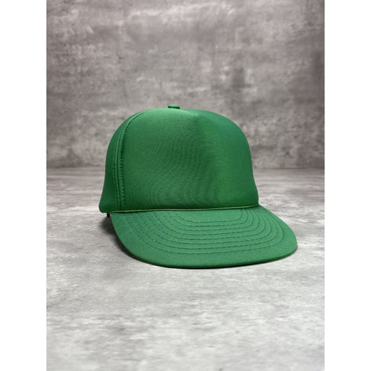 Vintage 80s/90s Classic Blank Snapback Hat OSFA Green