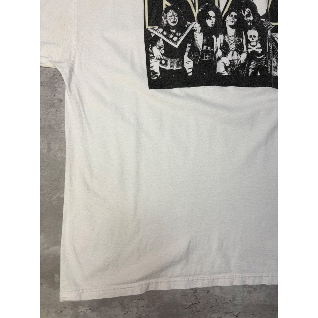 Vintage 90s Kiss Band Member Hard Rock Music Band T-Shirt Size XL