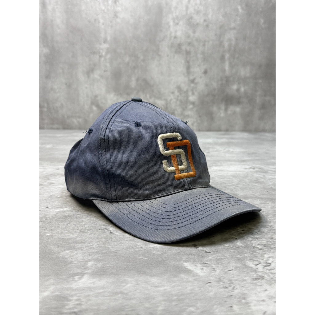 Vintage 90s San Diego Padres MLB Embroidered Logo Baseball Snapback Hat OSFA