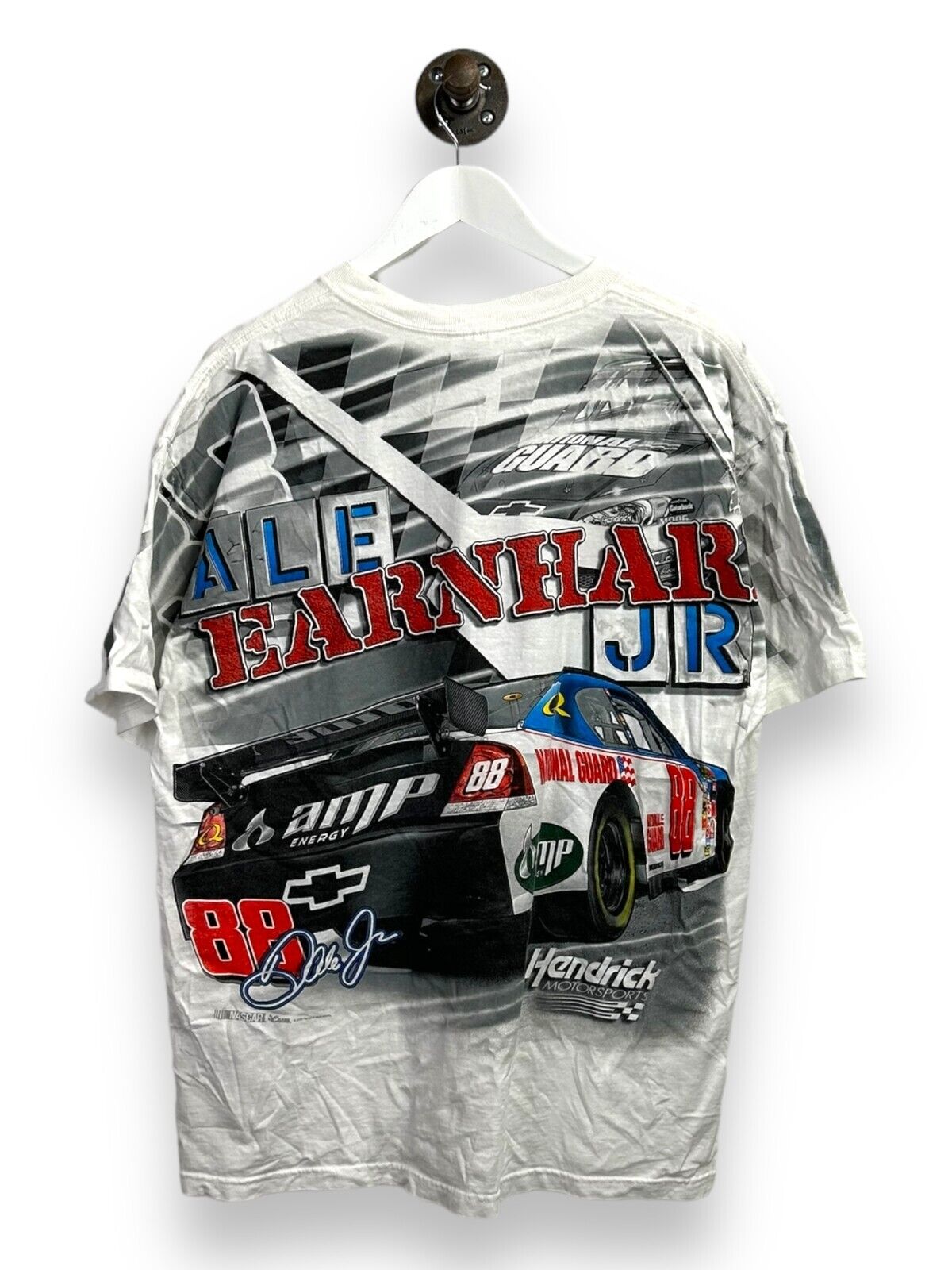 Dale Earnhardt Jr Racing Towards Victory Nascar Racing AOP T-Shirt Size XL