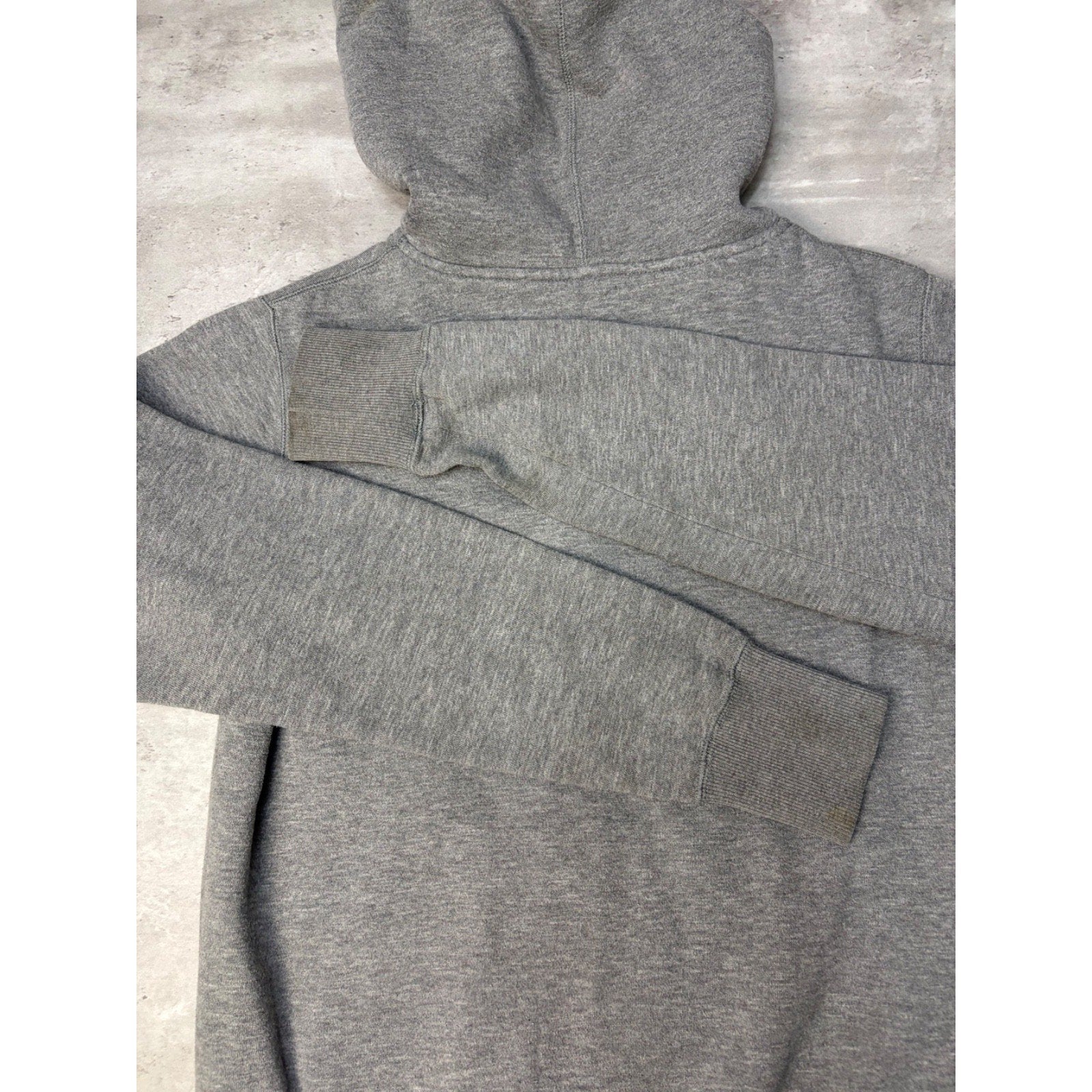 Vintage Fox Embroidered Logo Full Zip Fleece Lined Hooded Sweatshirt Size Small