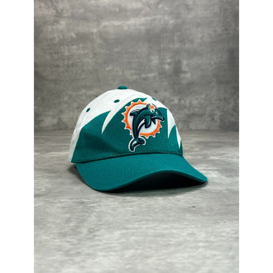 Vintage 2000s Miami Dolphins NFL Embroidered Sharktooth Reebok Snapback Hat OSFA