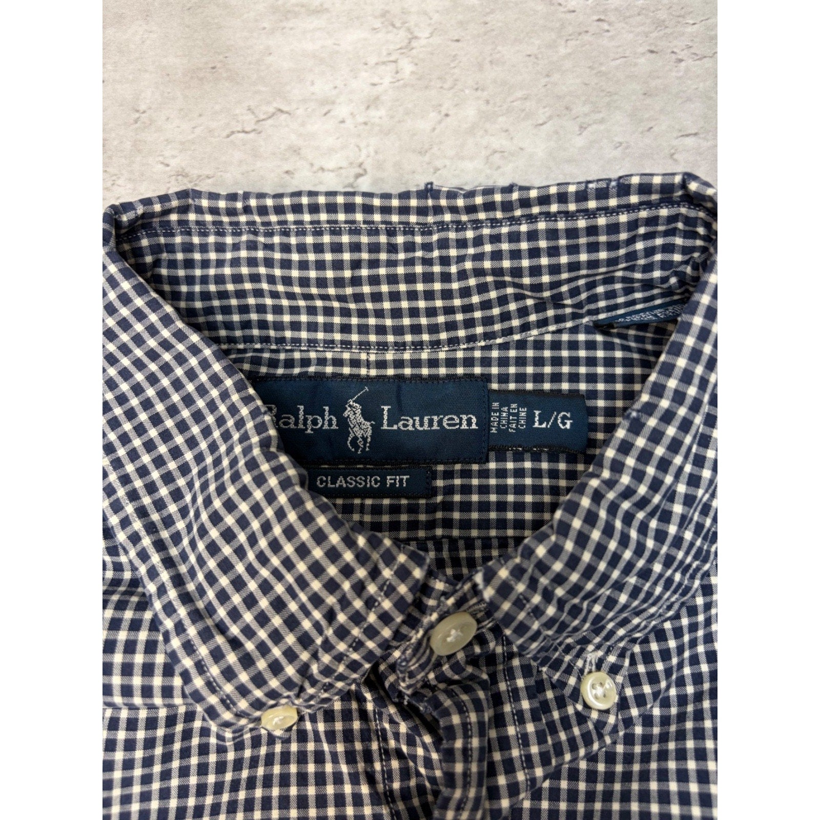 Vintage Polo Ralph Lauren Embroidered Pony Button Up Shirt Size Large