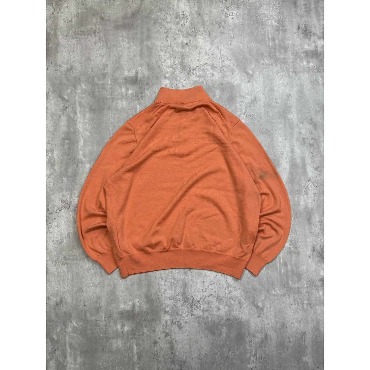 Vintage 1/4 Button Pullover Lightweight Knit Sweater Size XL