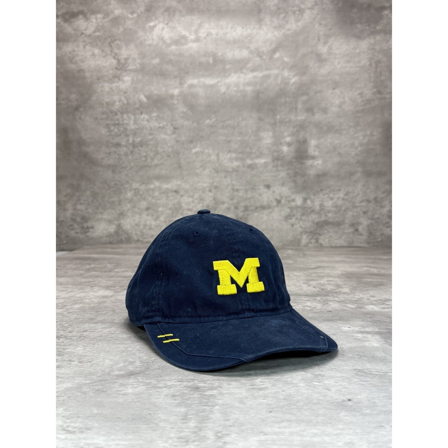 Vintage Michigan Wolverines NCAA Adidas Embroidered Logo Strapback Hat OSFA
