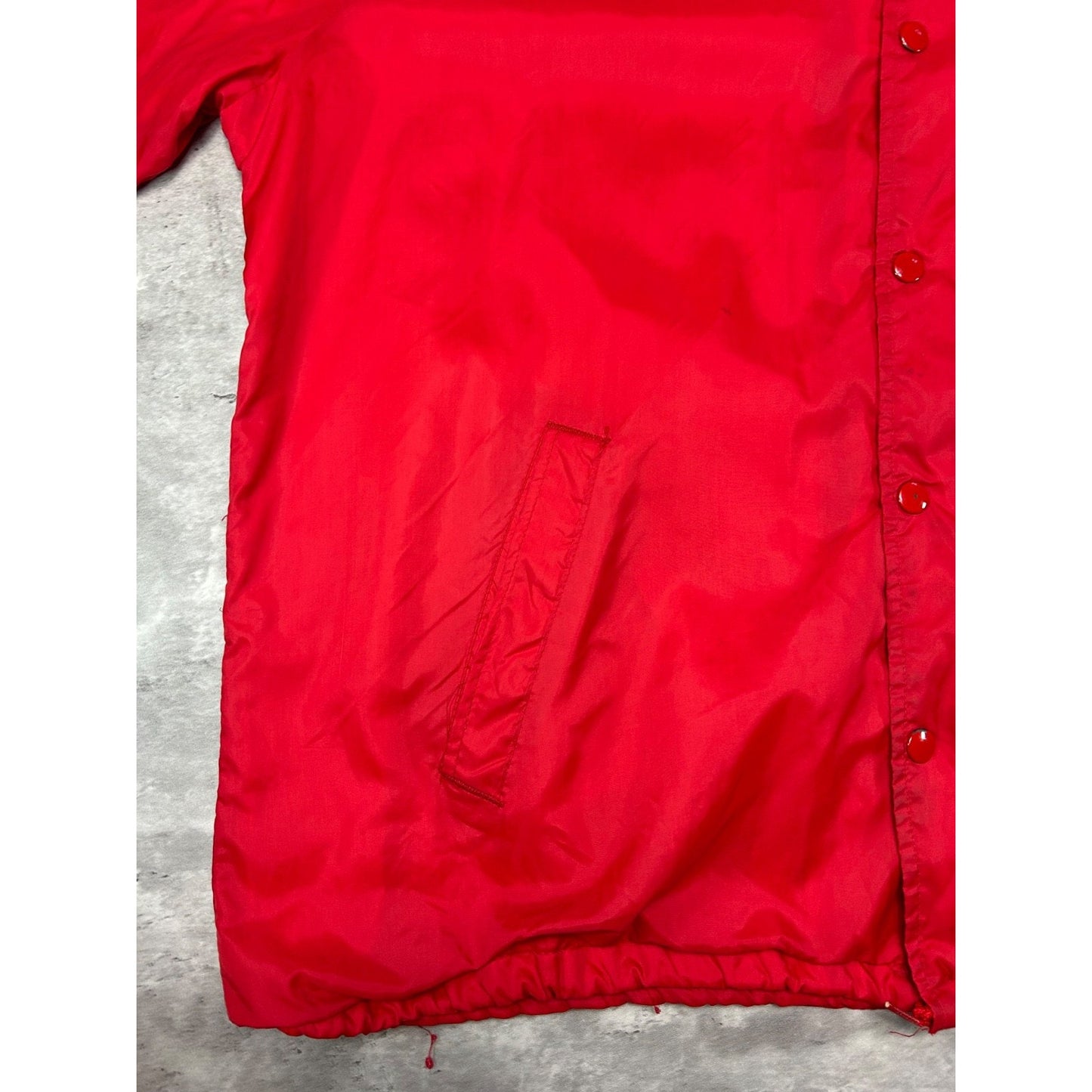 Vintage 70s/80s U Of C NCAA Graphic Spellout Coaches Jacket Size XL