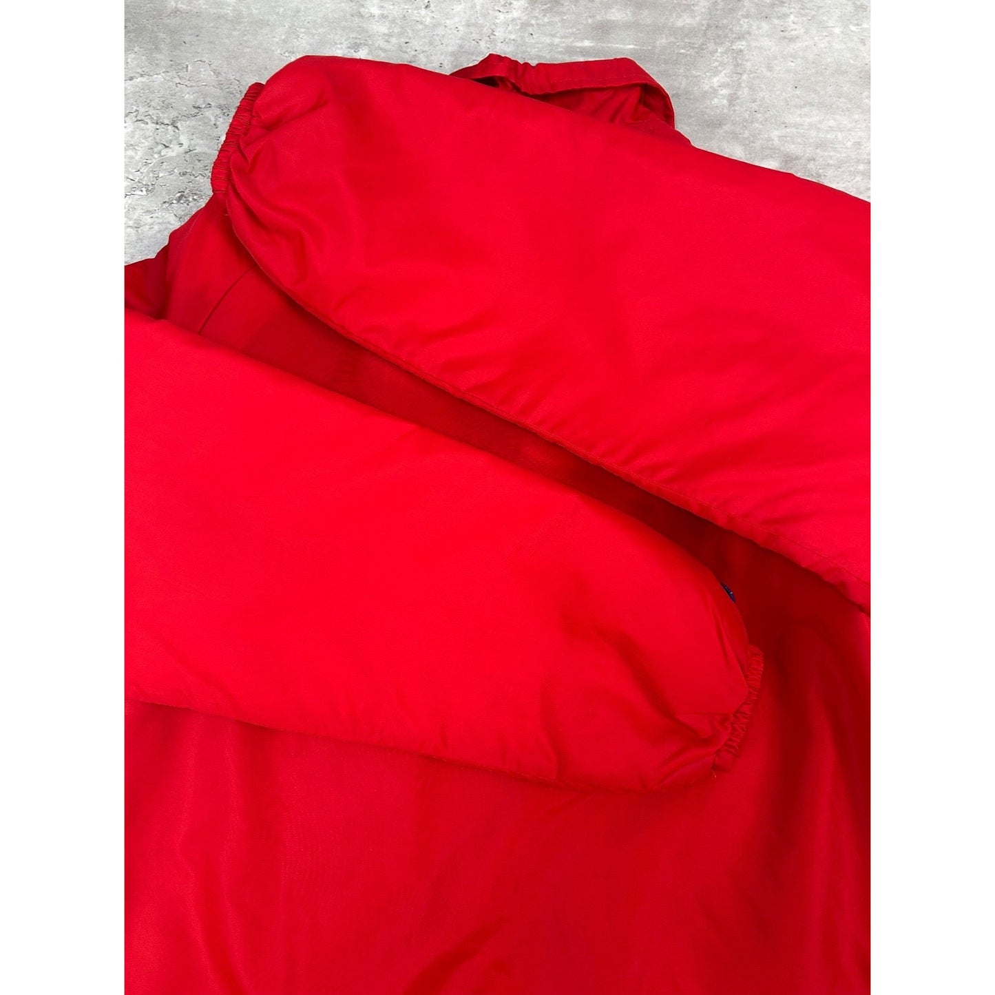 Vintage 80s Nebraska Frosh Football Nylon Coaches Jacket Size Large Red