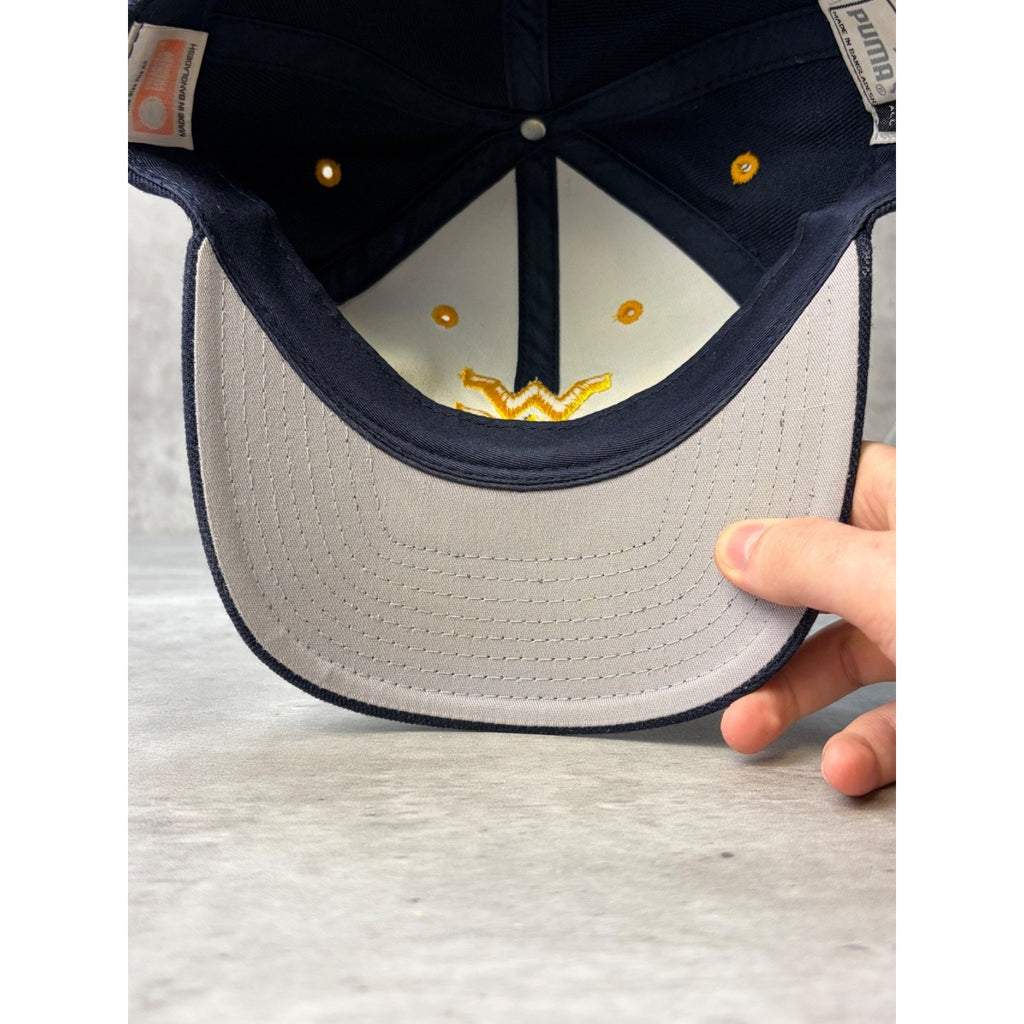 Vintage West Virginia Mountaineers NCAA Embroidered Logo Snapback Hat OSFA