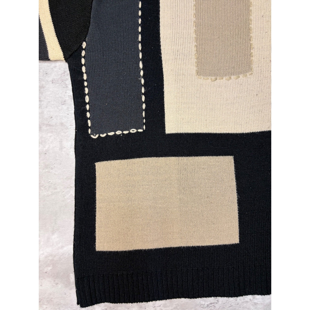 Vintage Y2K Southpole Tonal Block Knit Sweater Size Medium