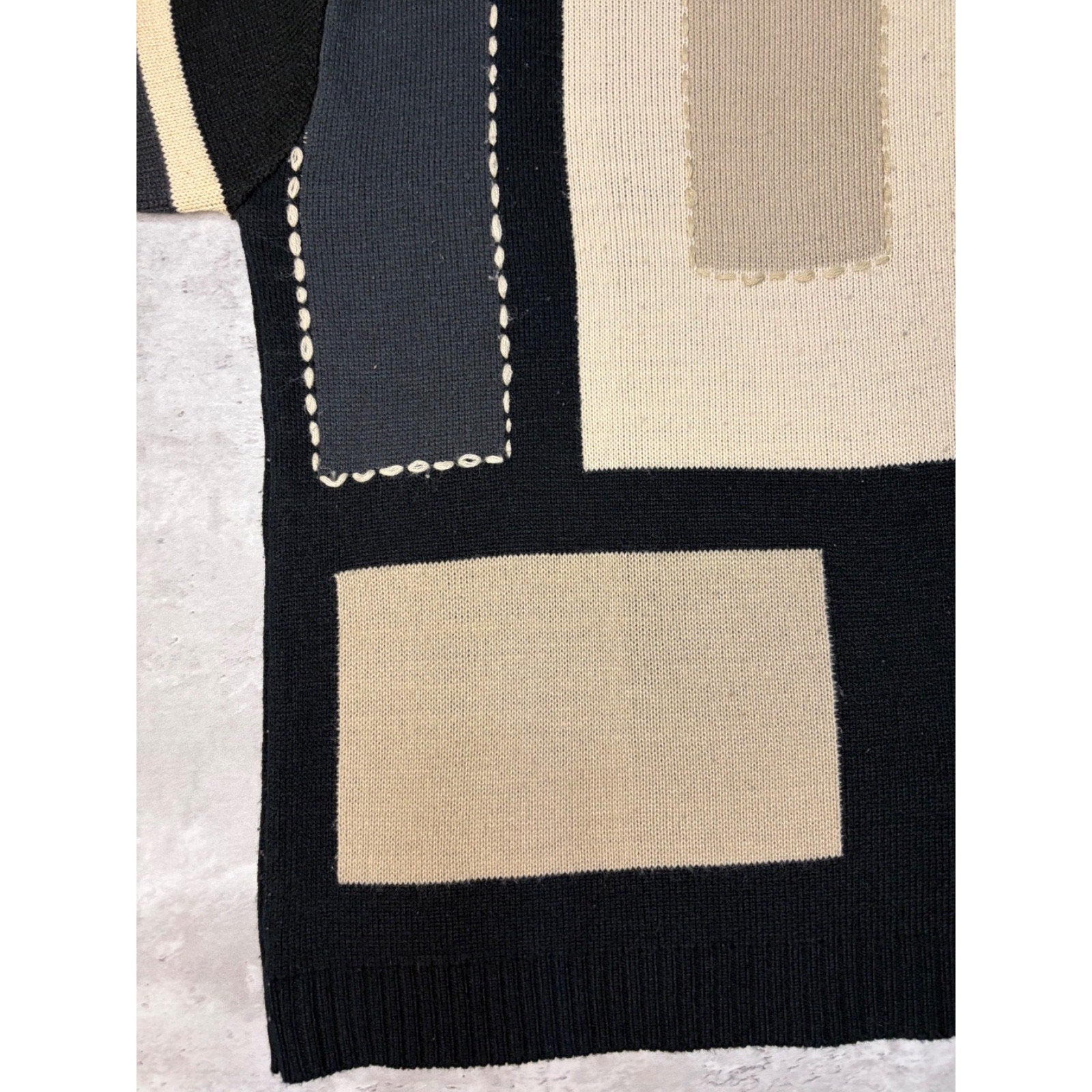 Vintage Y2K Southpole Tonal Block Knit Sweater Size Medium