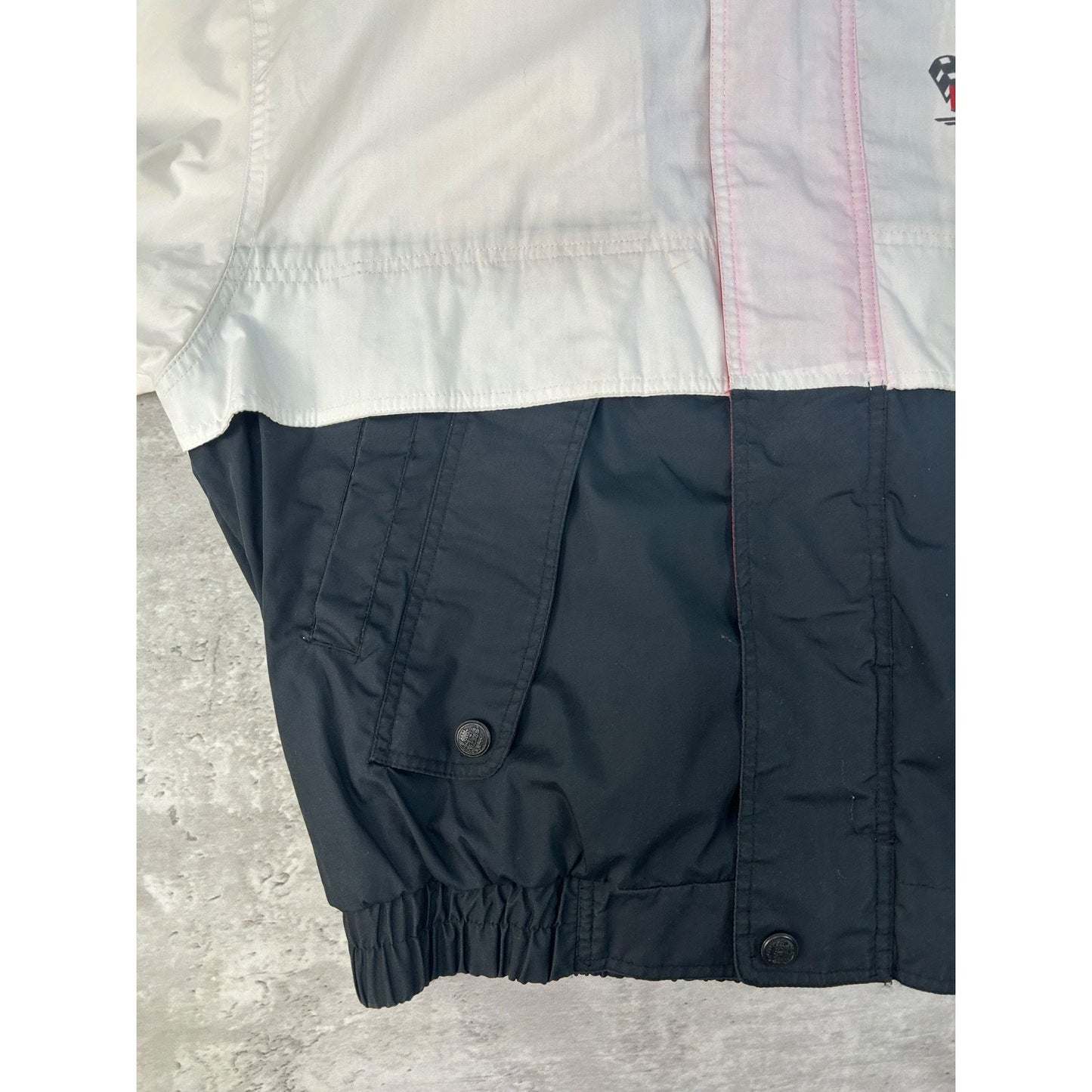 Vintage 2000 Nascar Indianapolis Graphic Logo 1/2 Windbreaker Jacket Size Large