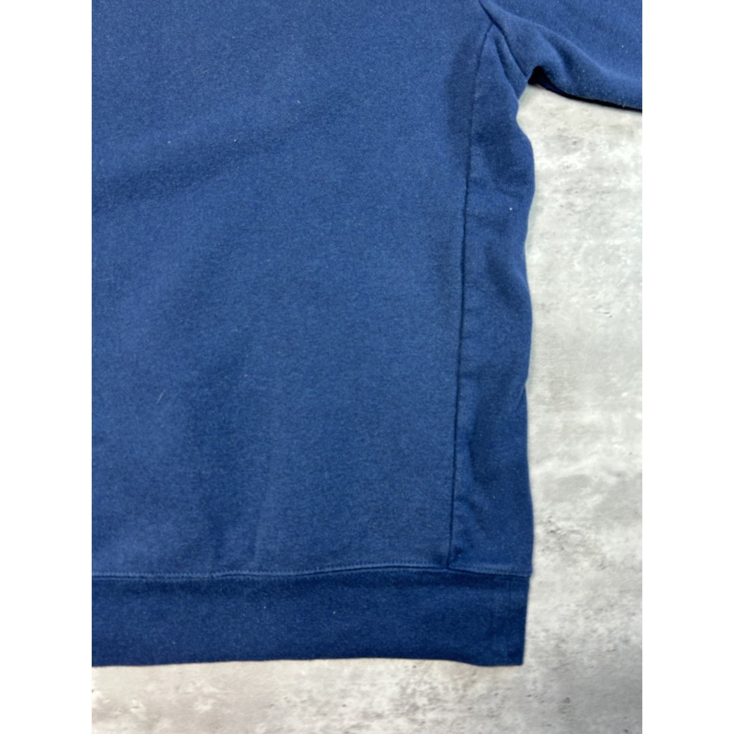 Patagonia Graphic Spellout Pullover Hooded Sweatshirt Size Medium Navy Blue