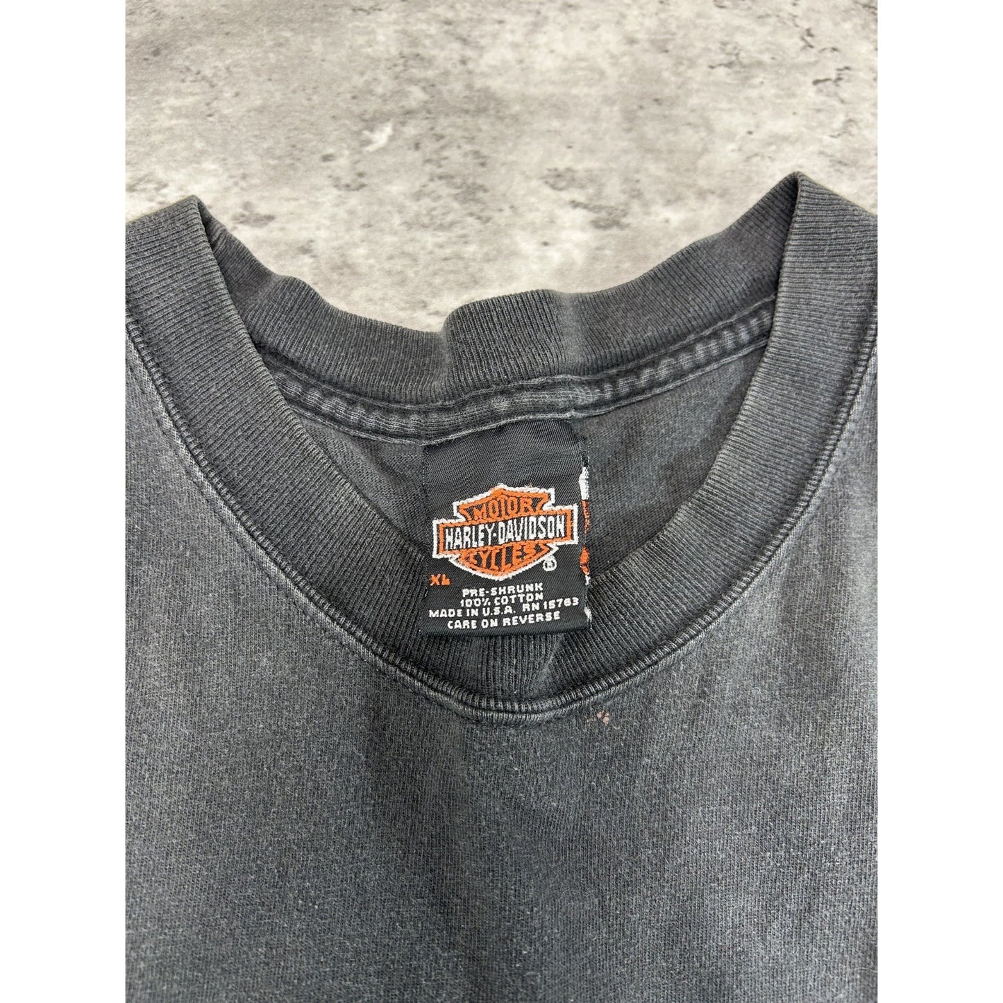Vintage 2001 Harley Daivdson Live To Ride Spellout Graphic T-Shirt Size XL