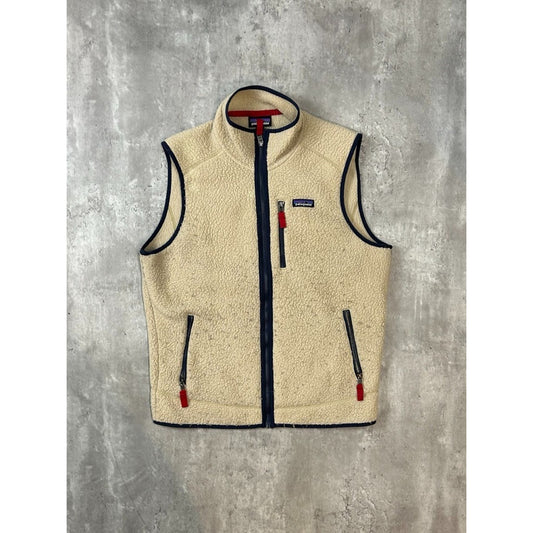 Vintage Patagonia Deep Pile Fleece Full Zip Sweatshirt Vest Size Large