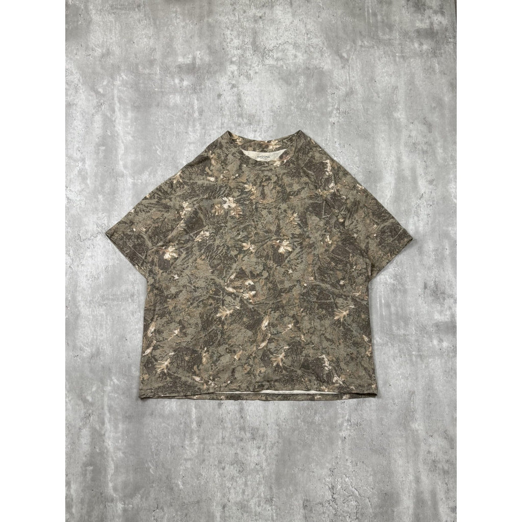 Vintage Arizona Jean Co Tree Camo Boxy Fit Hunting T-Shirt Size Large