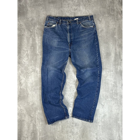 Vintage 80s/90s Levis 619 Orange Tab Dark Wash Denim Pants Size 37 Blue
