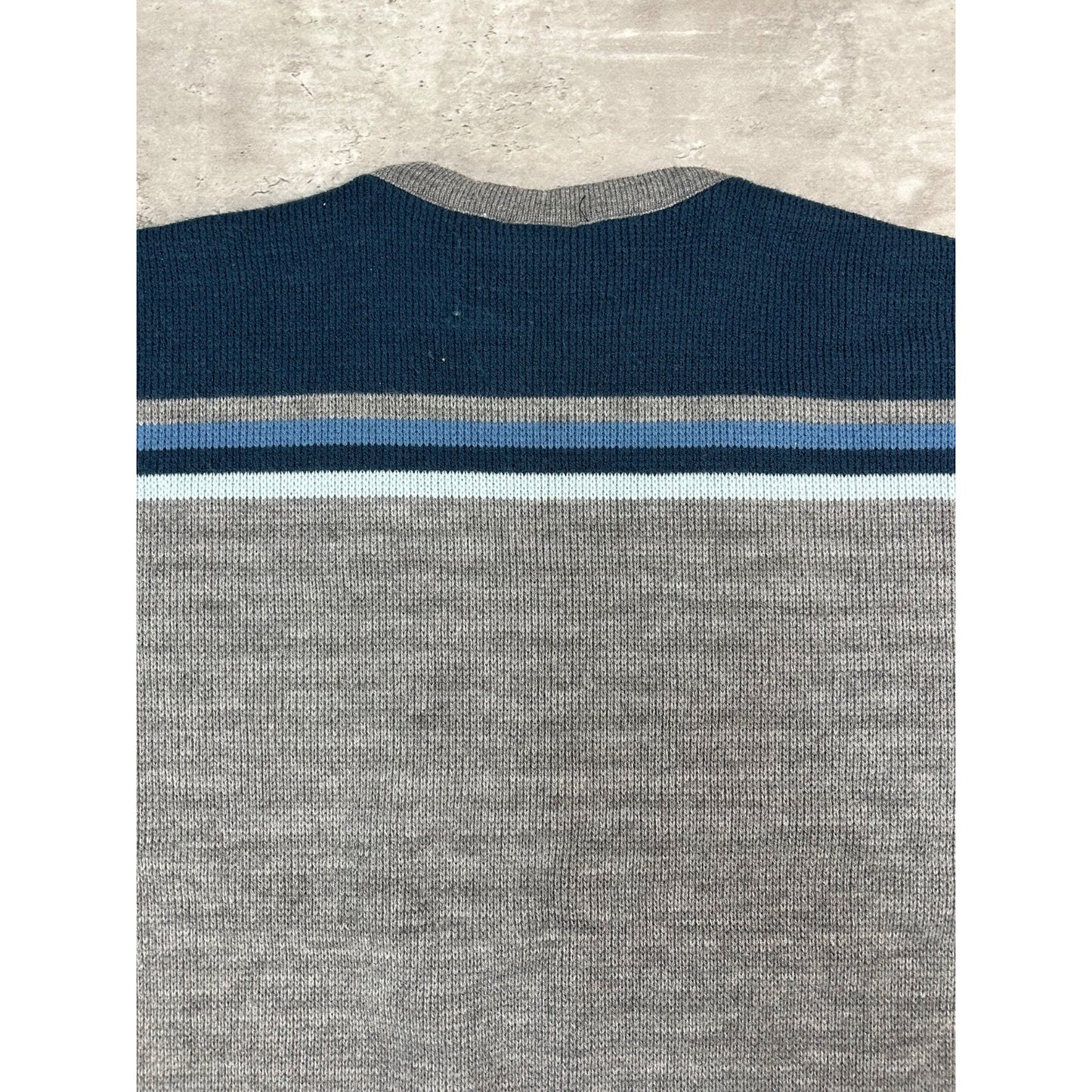 Vintage 90s O'Neill Embroidered Logo Striped Pullover Knit Sweater Size Large