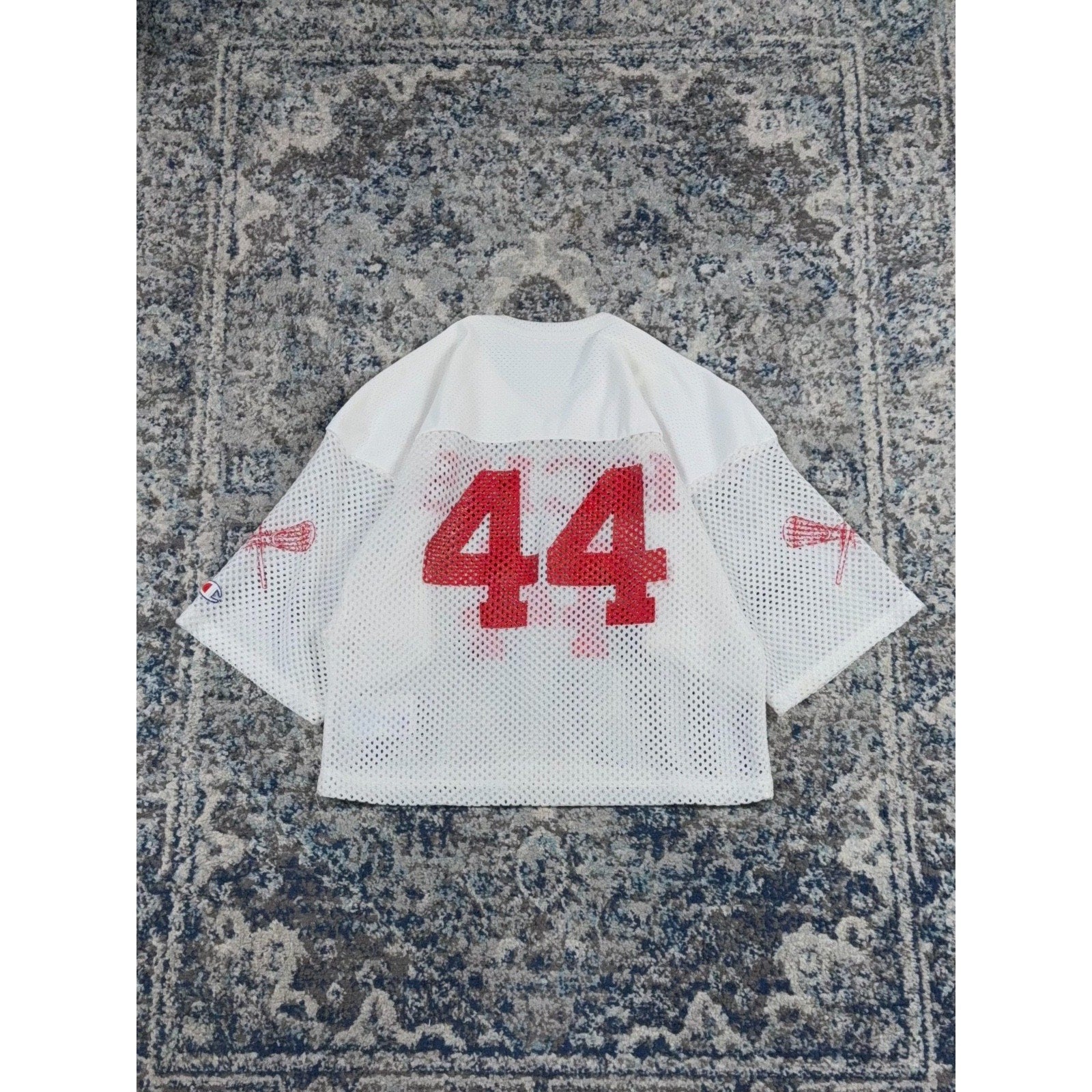 Vintage 80s/90s HCHS #44 NCAA Mesh Champion Lacrosse Jersey Size Large
