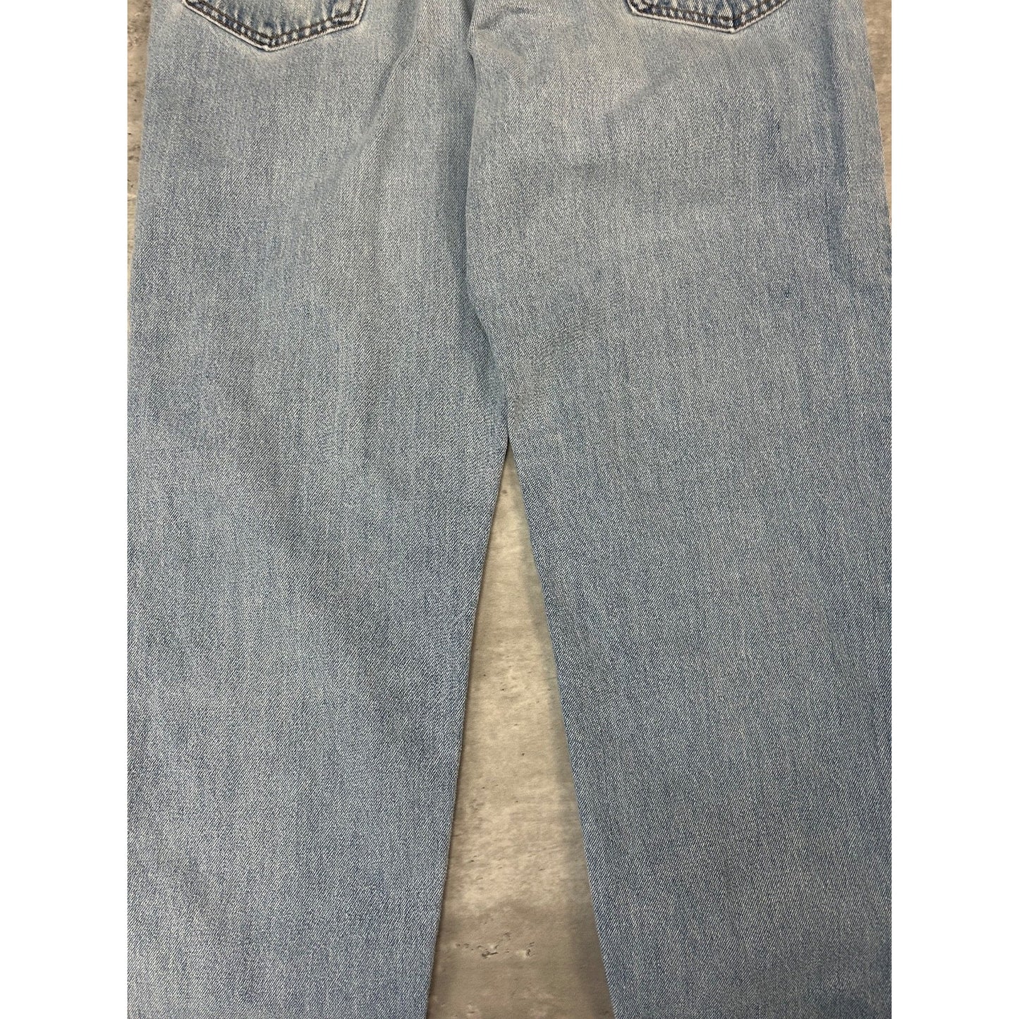 Vintage 90s Levis 550 Red Tab Light Wash Denim Pants Size 35 Blue