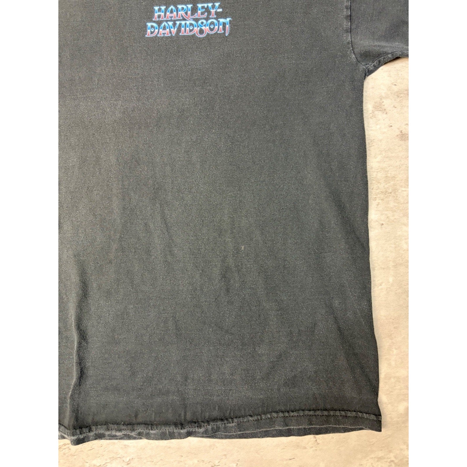 Vintage Harley Davidson Genuine HD Graphic Spellout T-Shirt Size 2XL