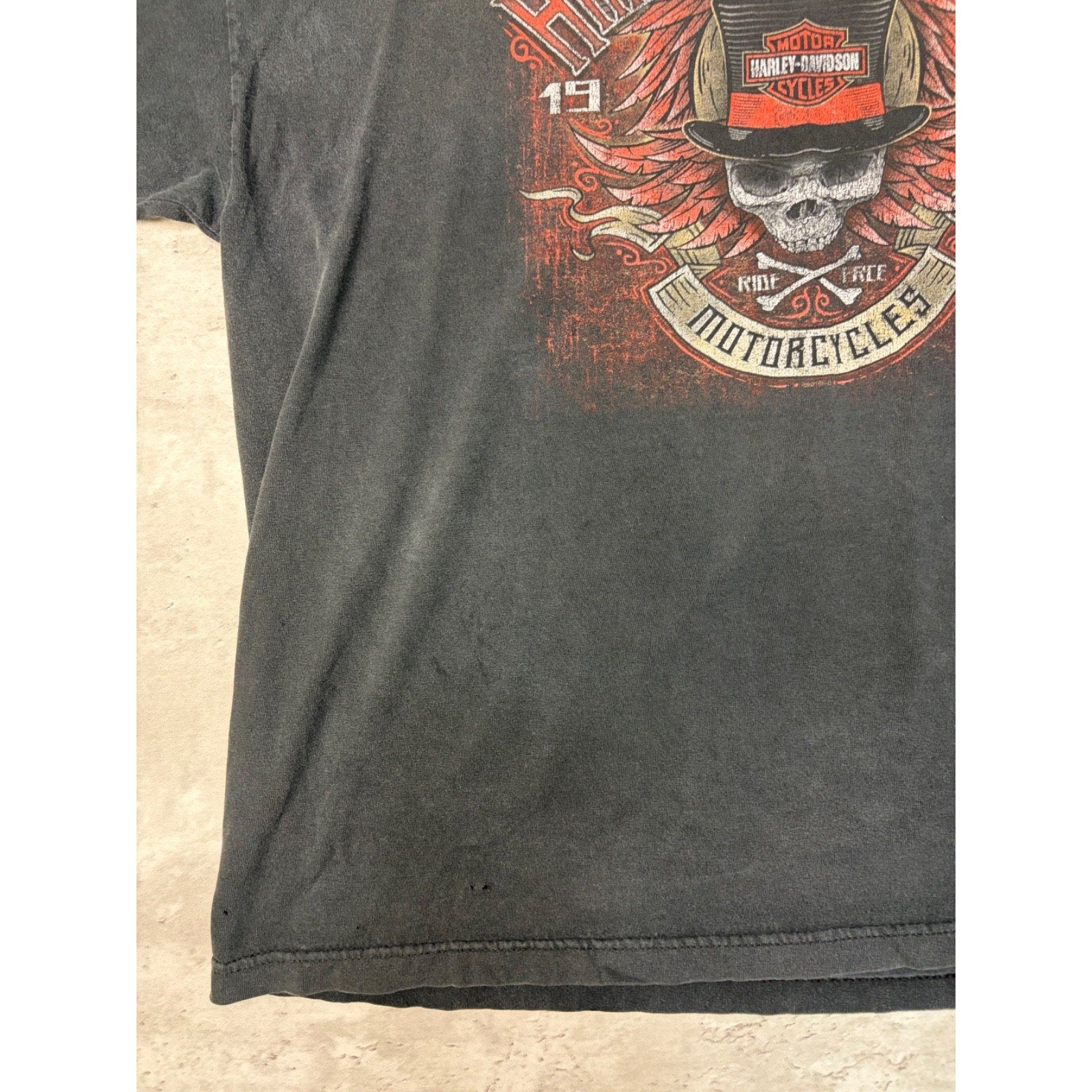 Harley Davidson American Legend Skull Graphic T-Shirt Size 2XL