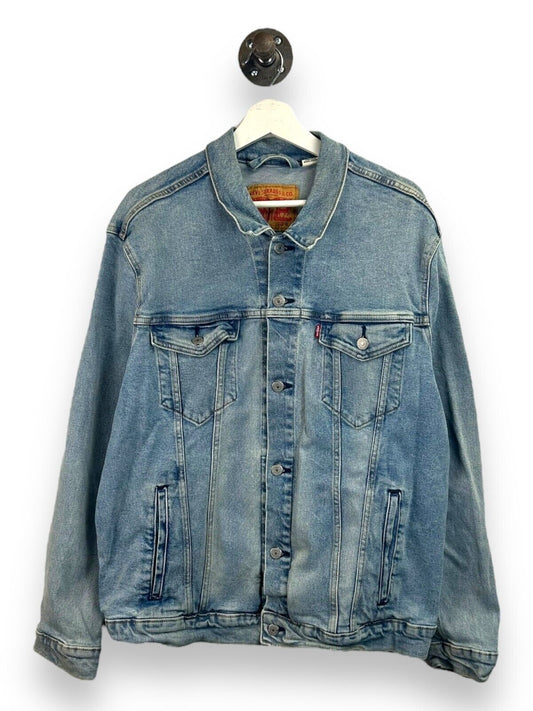 Levis Red Tag Light Wash Denim Trucker Jacket Size XL