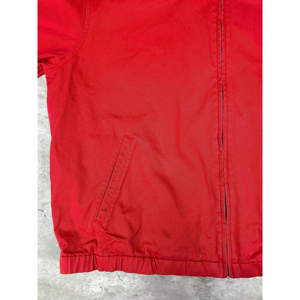 Vintage Polo Ralph Lauren Embroidered Pony Harrington Jacket Size XL Red