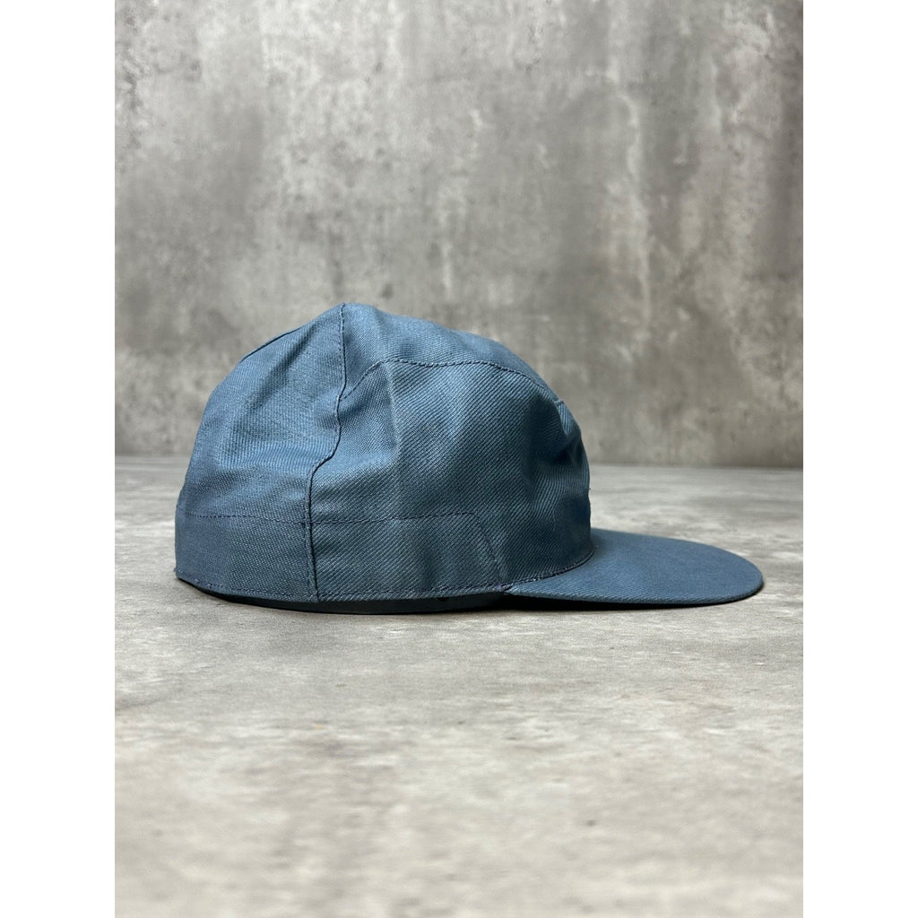 Vintage 1969 5 Panel Steel Blue Fitted Hat Size 7