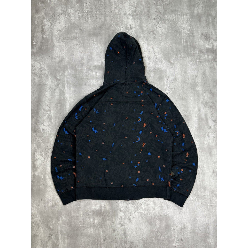 Vintage Y2K Billabong Embroidered Spellout Full Zip Hooded Sweatshirt Size XL