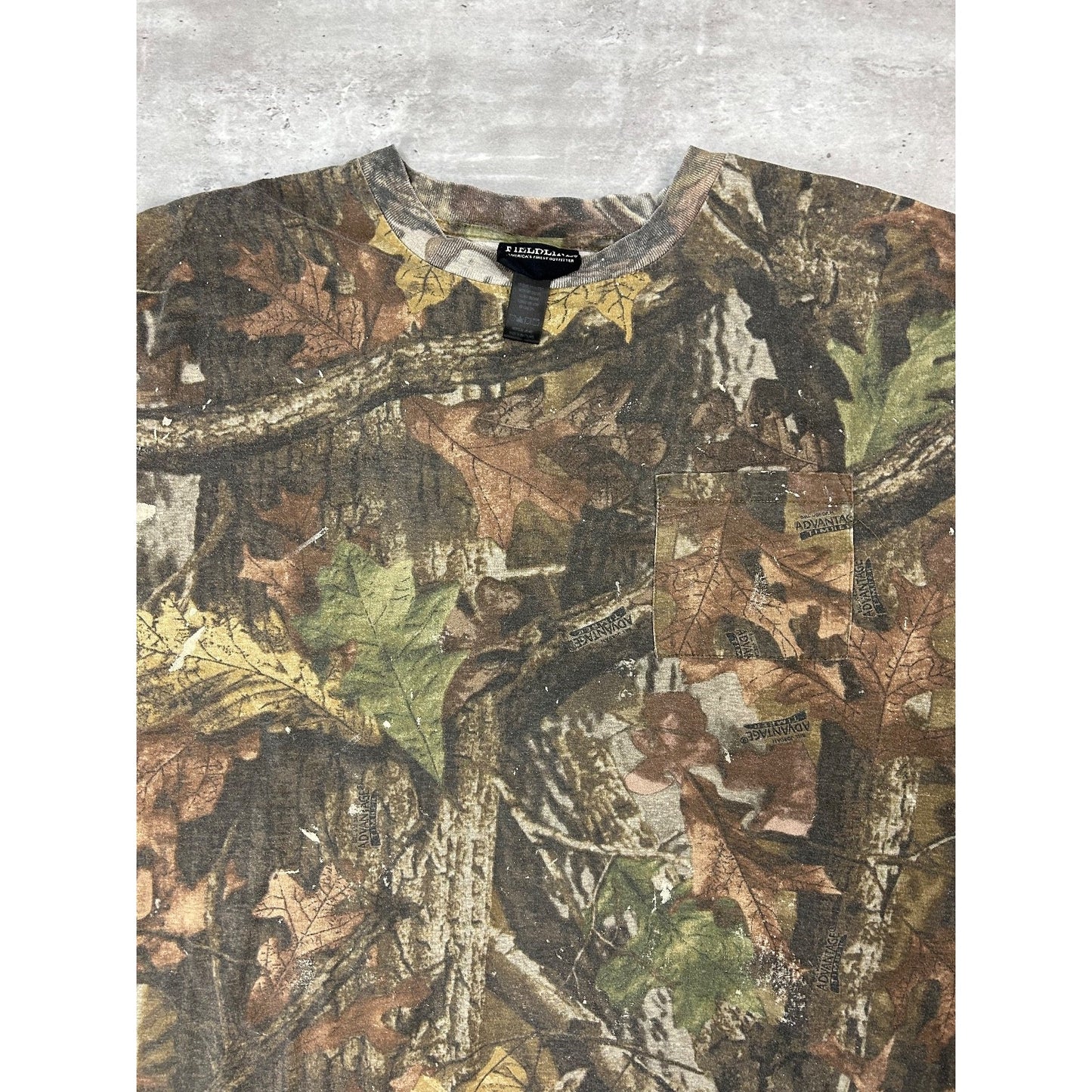 Vintage 90s Advantage Timber Tree Camo Hunting Long Sleeve T-Shirt Size XL