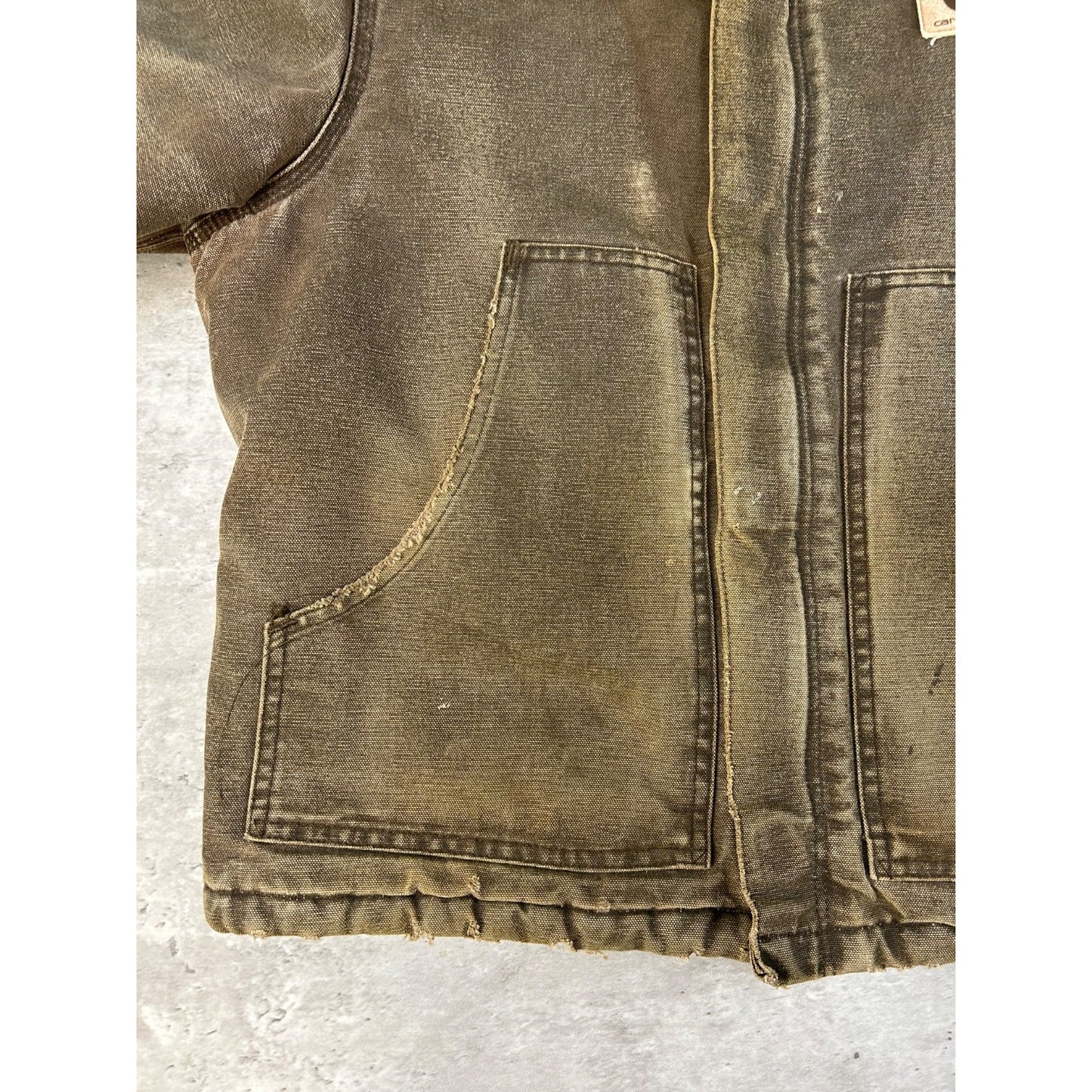 Vintage Carhartt Insulated Canvas Cropped Arctic Jacket Size Medium