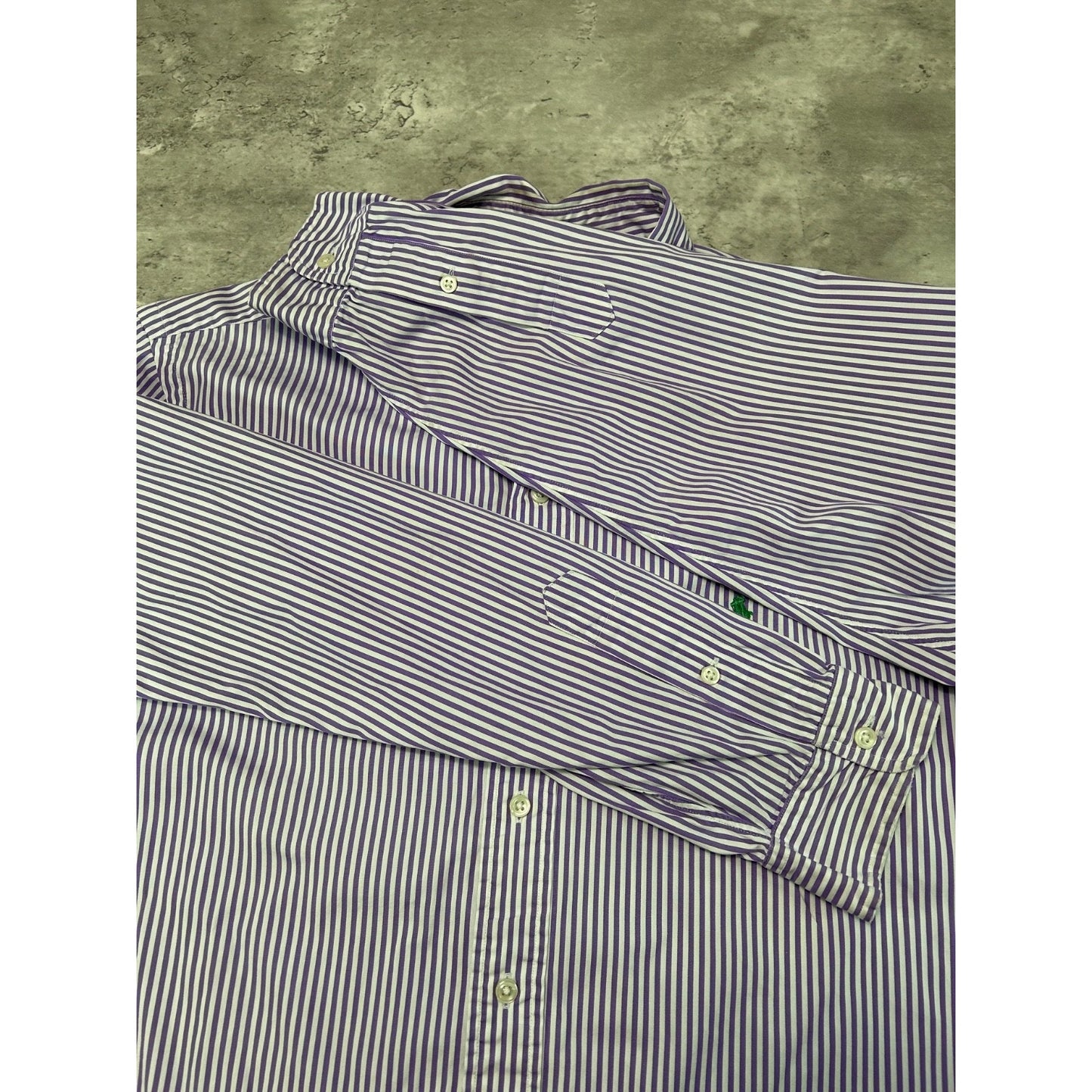 Vintage Polo Ralph Lauren Embroidered Pony Cropped Button Up Shirt Size XL