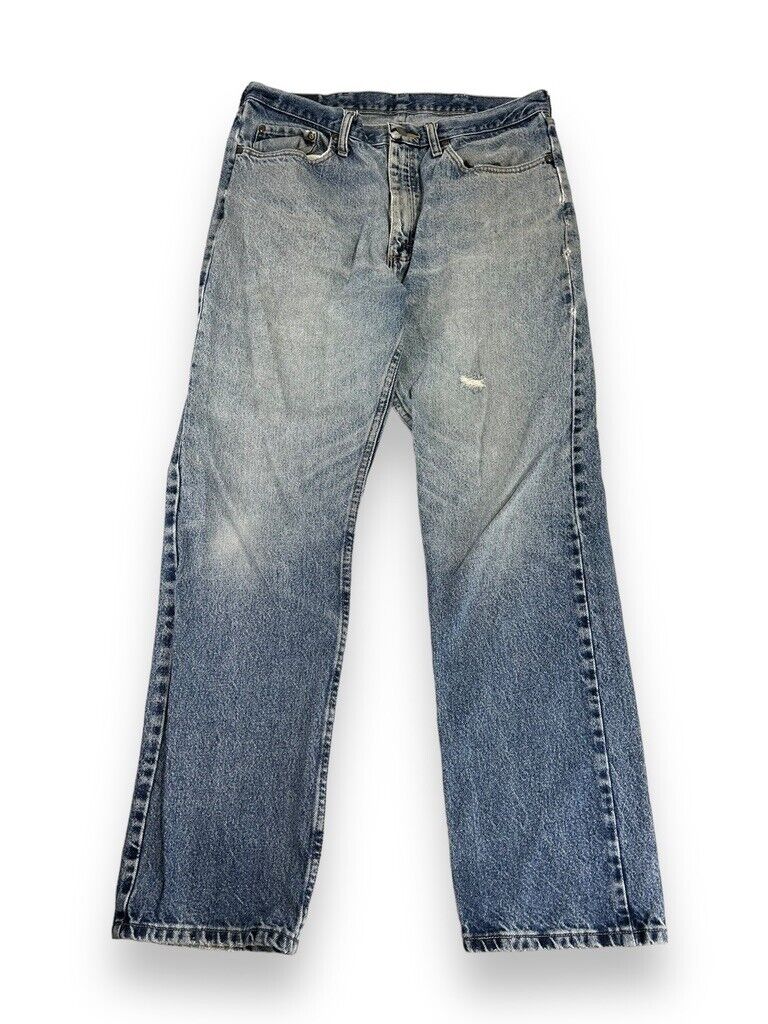 Vintage 2000s Wrangler Straight Leg Light Wash Denim Pants Size