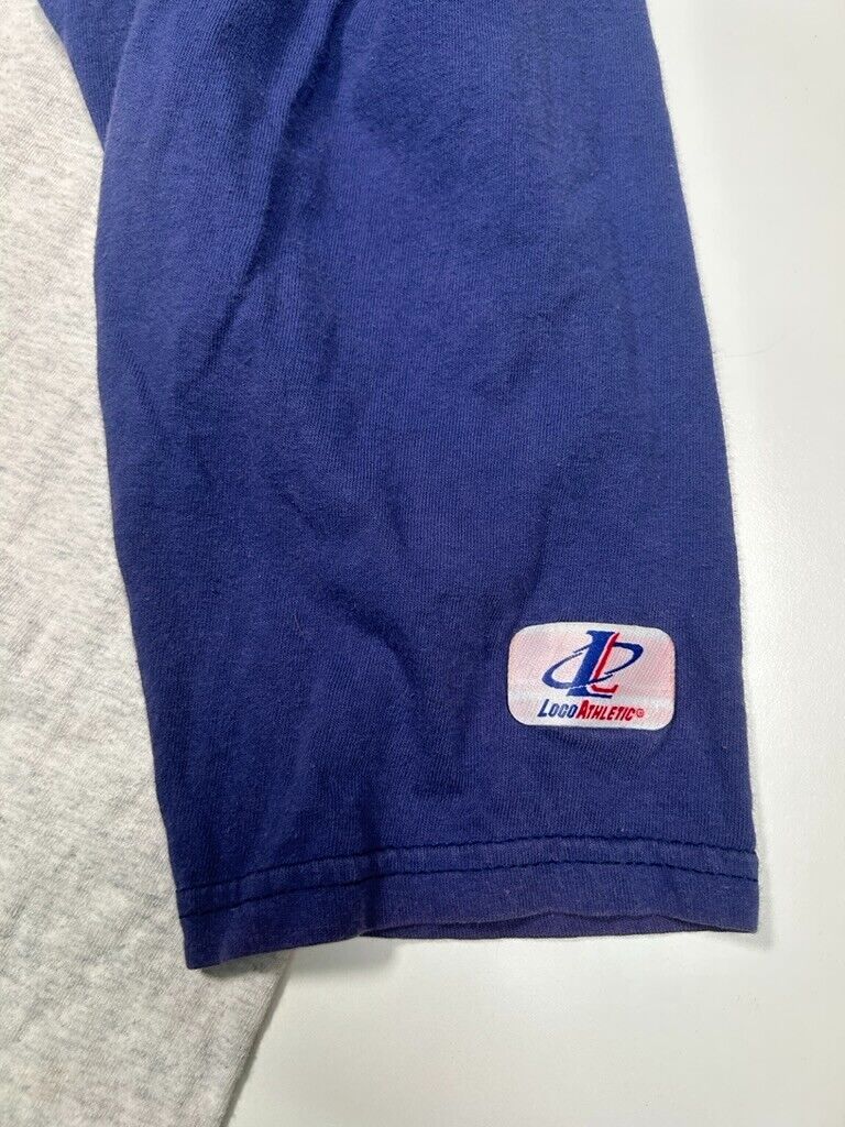 Vintage 90s Buffalo Bills NFL Logo Raglan 3/4 Sleeve Logo Athletic T-Shirt Sz XL