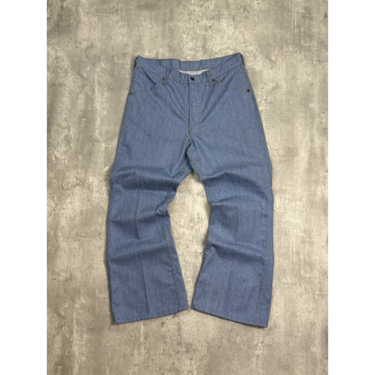 Vintage 70s/80s Toughskins Medium Wash Denim Flared Pants Size 31
