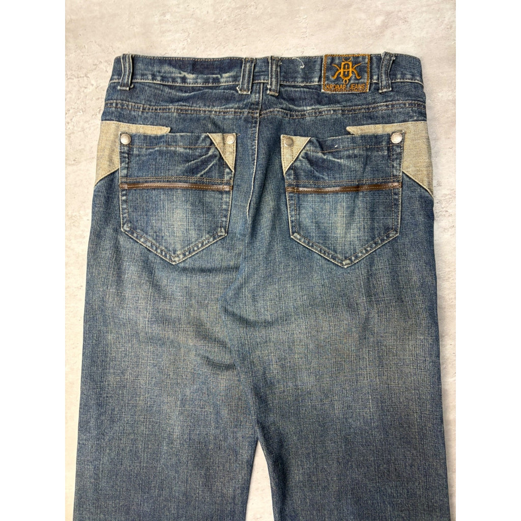 Vintage Y2K NXTGEN Embroidered Dark Wash Denim Pants Size 36