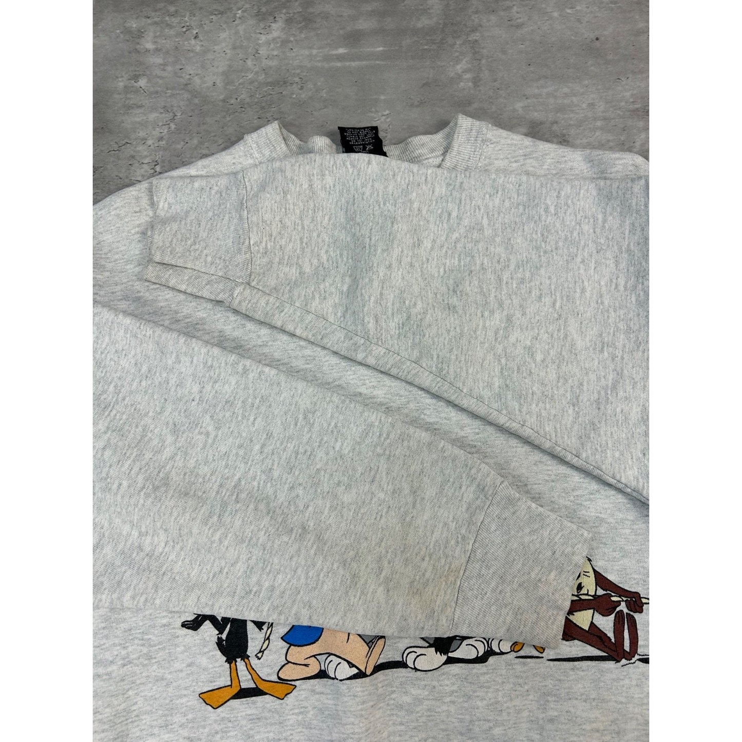Vintage 90s Looney Tunes Cartoon Characters Tv Show Promo Sweatshirt Size Large