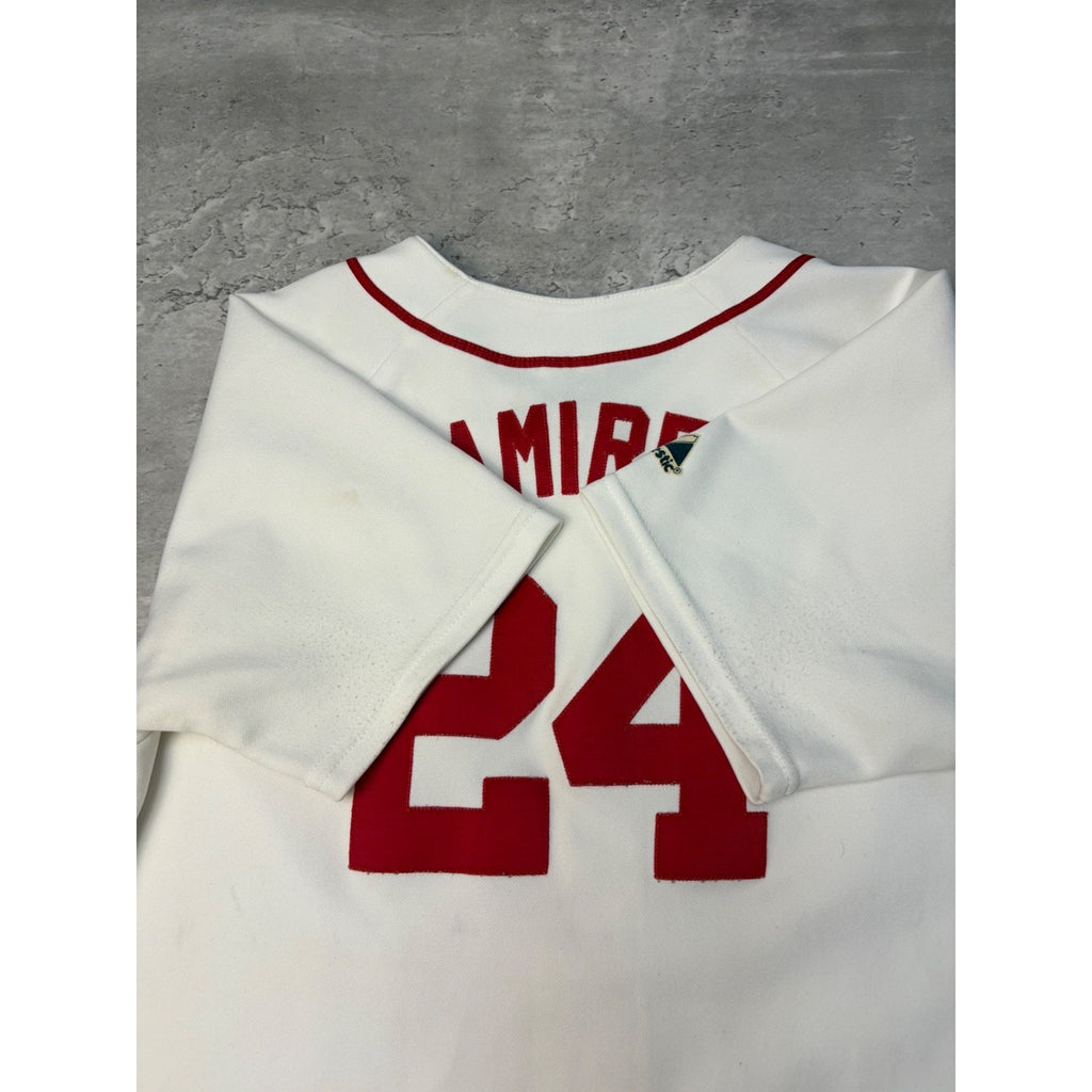 Vintage Manny Ramirez #24 Boston Red Sox MLB Stitched Baseball Jersey Sz Medium