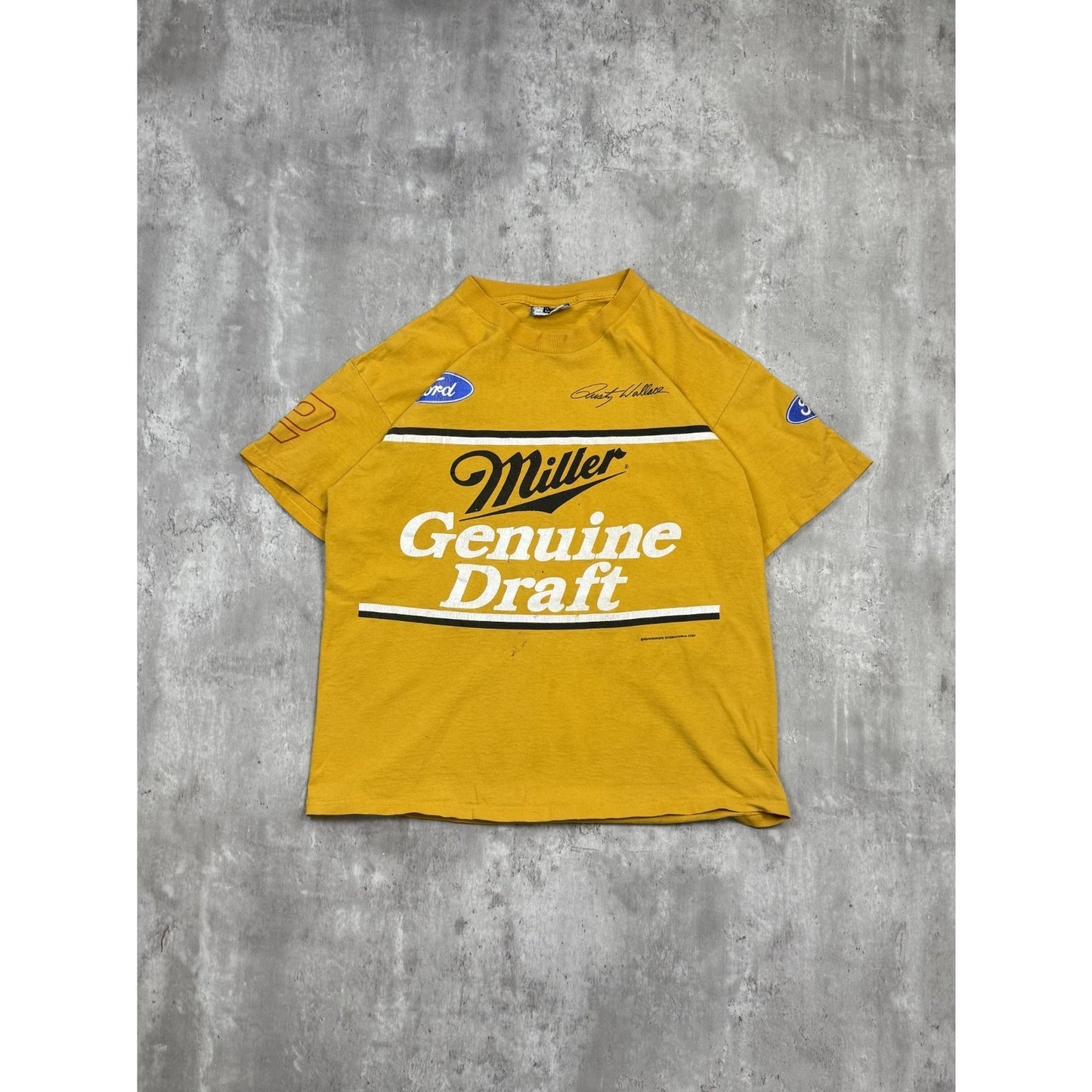 Vintage Rusty Wallace #2 Miller Racing Nascar All Over Print T-Shirt Size Large