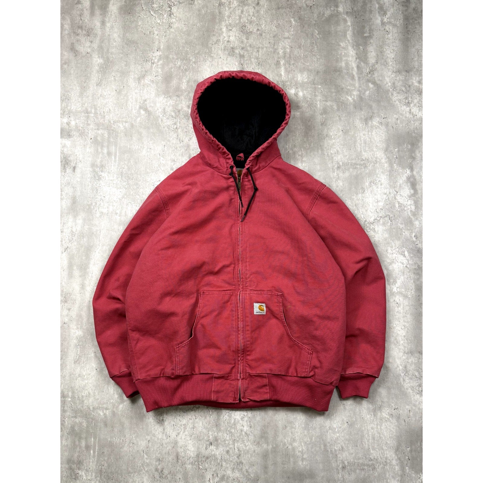 Vintage Womens Carhartt Canvas Insulated Hooded Active Jacket Size XL