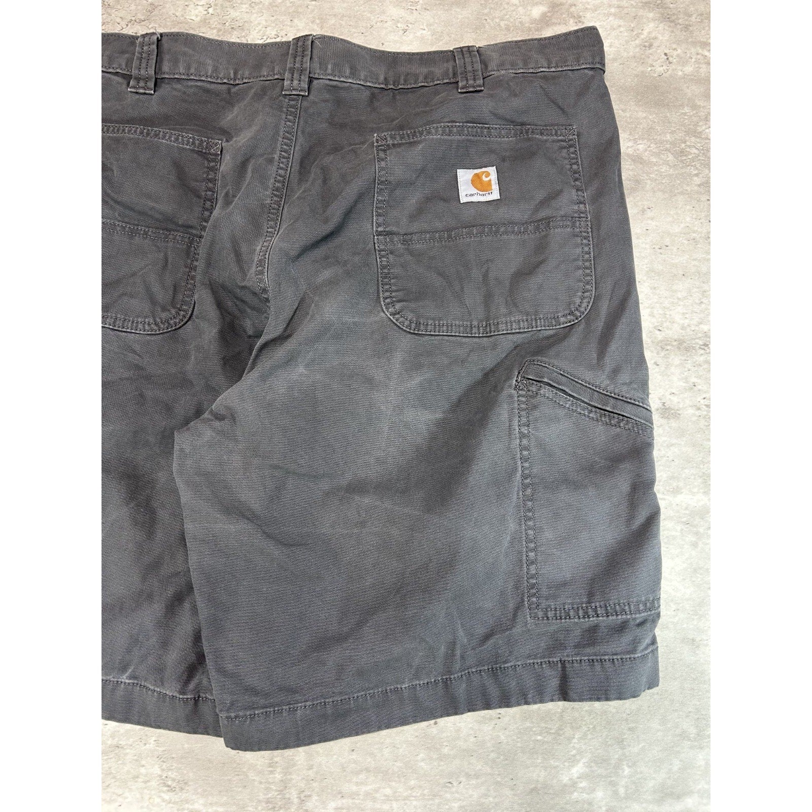Carhartt Relaxed Fit Canvas Workwear Five Pocket Shorts Size 40 Gray