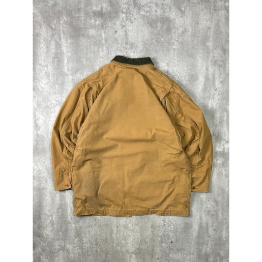 Vintage 90s L.L. Bean Multi Pocket Canvas Hunting Jacket Size XL Beige