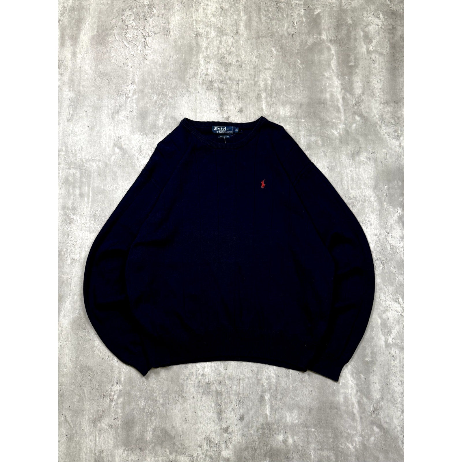 Vintage Polo Ralph Lauren Embroidered Pony Pullover Knit Sweater Size XL