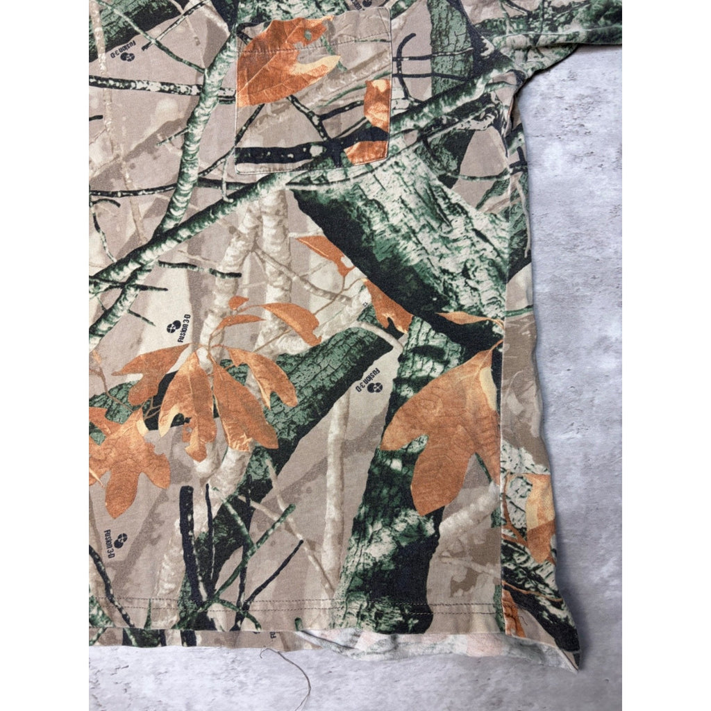 Vintage Outfitters Ridge Fusion 3D Camo Long Sleeve Hunting T-Shirt Size Large